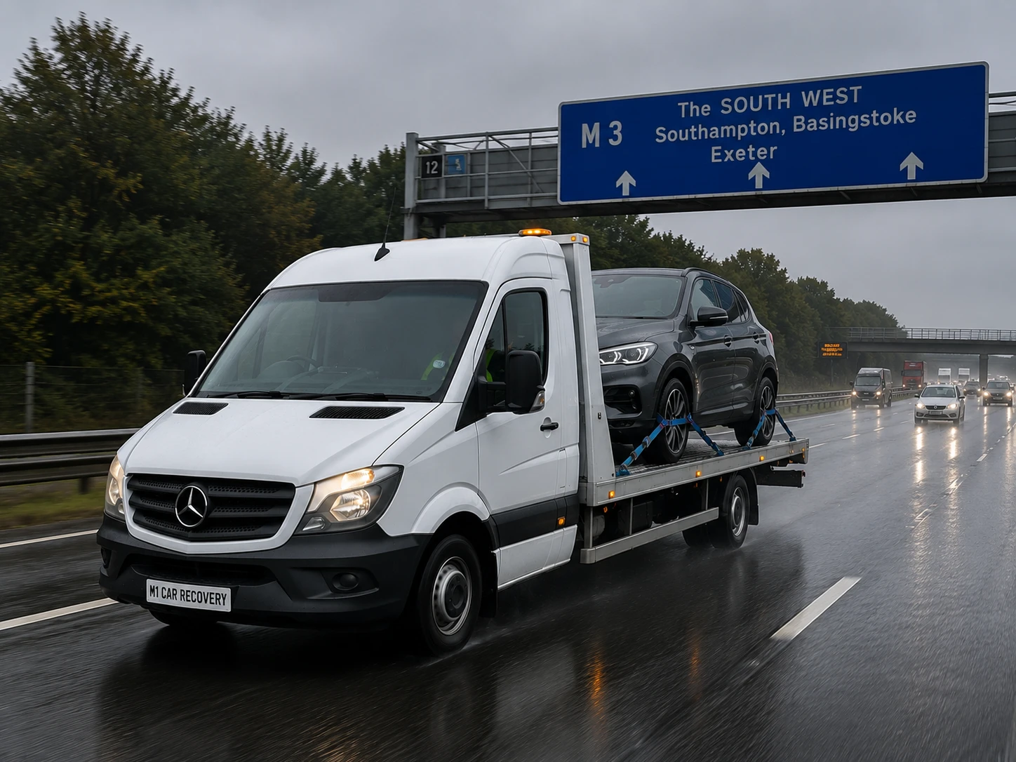 Emergency hard shoulder recovery near me UK motorway